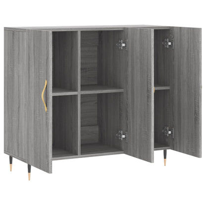 Sideboard Grau Sonoma 90x34x80 cm Holzwerkstoff - Pazzar.ch
