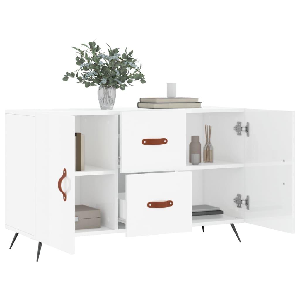 Sideboard Hochglanz-Weiß 100x36x60 cm Holzwerkstoff - Pazzar.ch