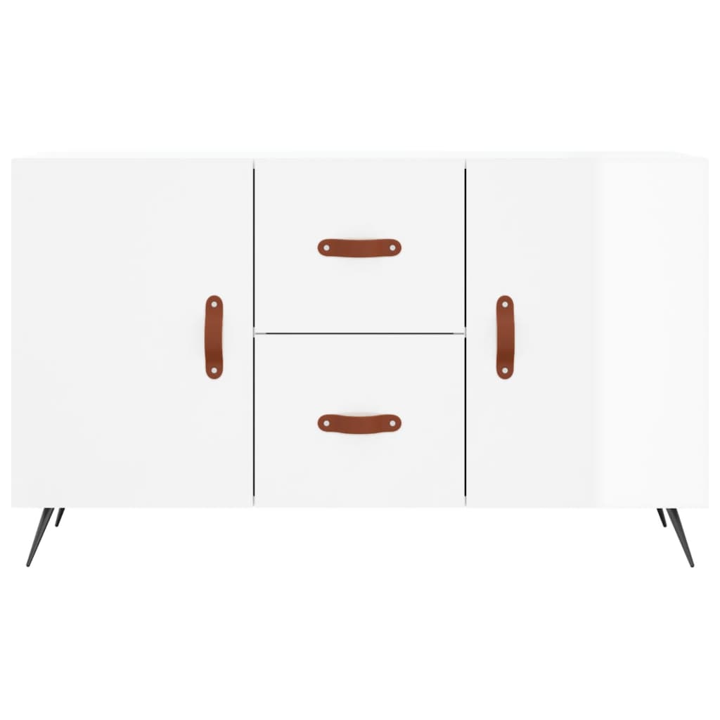 Sideboard Hochglanz-Weiß 100x36x60 cm Holzwerkstoff - Pazzar.ch
