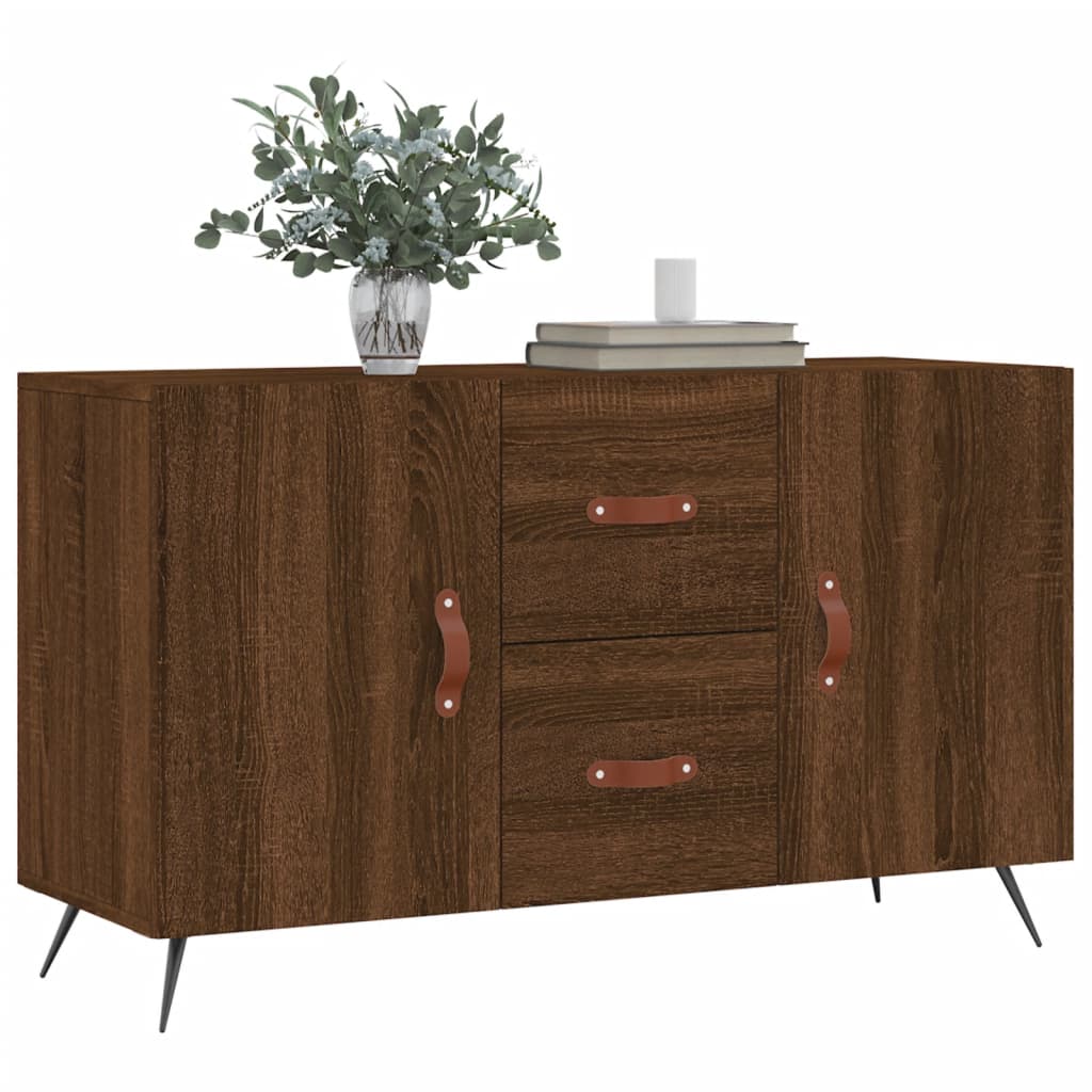 Sideboard Braun Eichen-Optik 100x36x60 cm Holzwerkstoff - Pazzar.ch