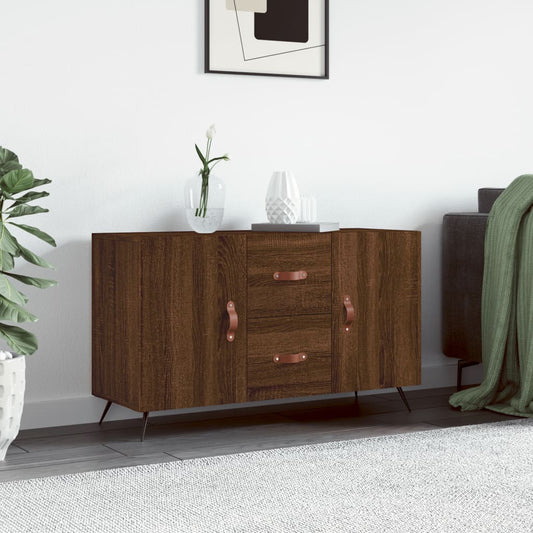 Sideboard Braun Eichen-Optik 100x36x60 cm Holzwerkstoff - Pazzar.ch