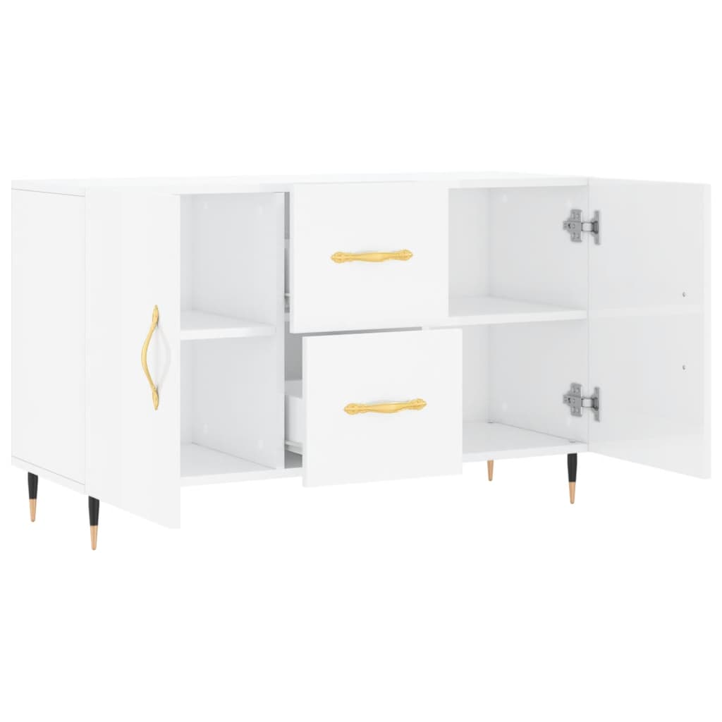 Sideboard Hochglanz-Weiß 100x36x60 cm Holzwerkstoff - Pazzar.ch