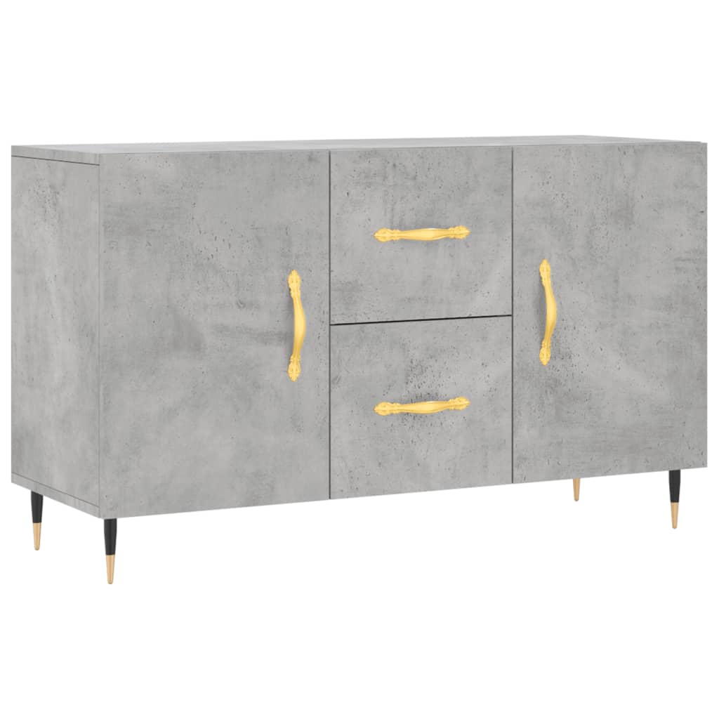 Sideboard Betongrau 100x36x60 cm Holzwerkstoff - Pazzar.ch