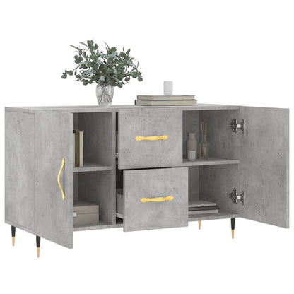 Sideboard Betongrau 100x36x60 cm Holzwerkstoff - Pazzar.ch
