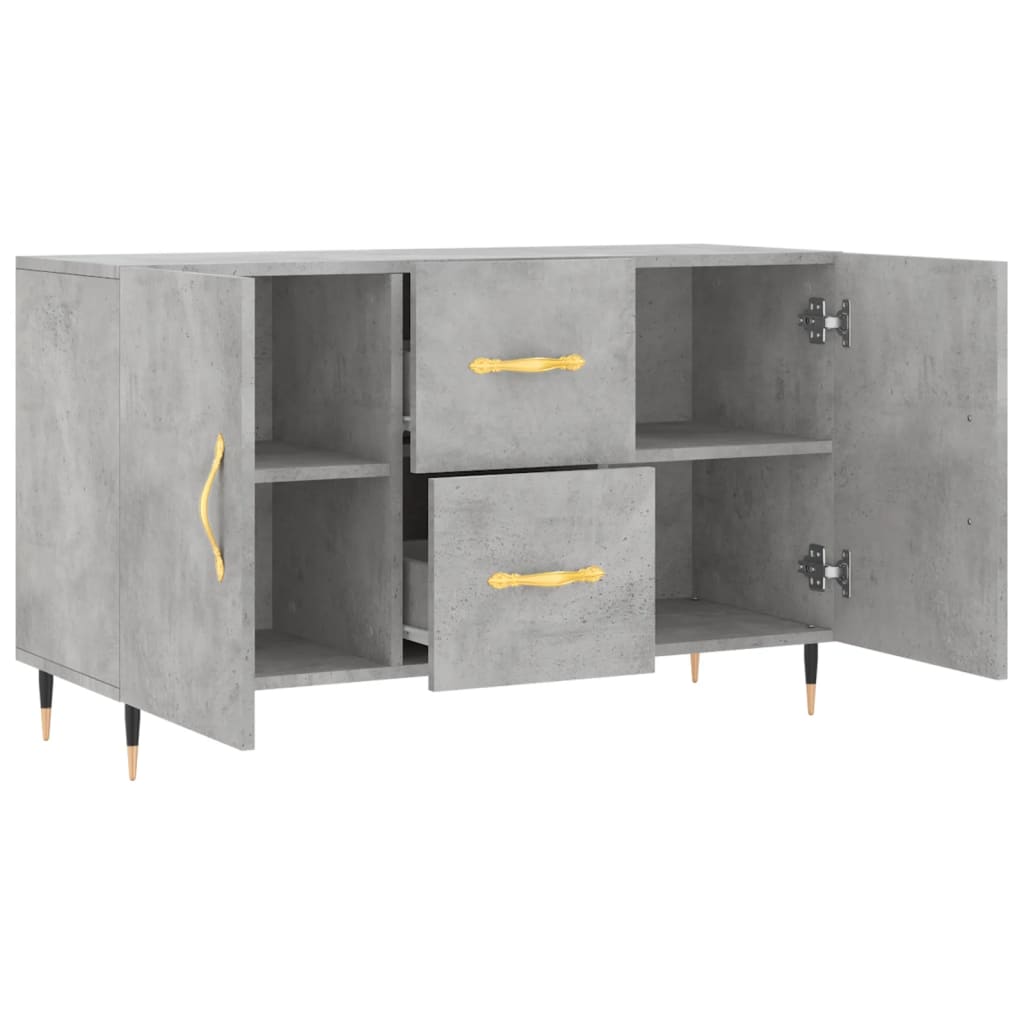 Sideboard Betongrau 100x36x60 cm Holzwerkstoff - Pazzar.ch