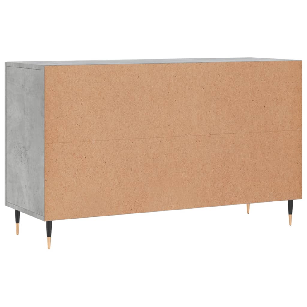 Sideboard Betongrau 100x36x60 cm Holzwerkstoff - Pazzar.ch