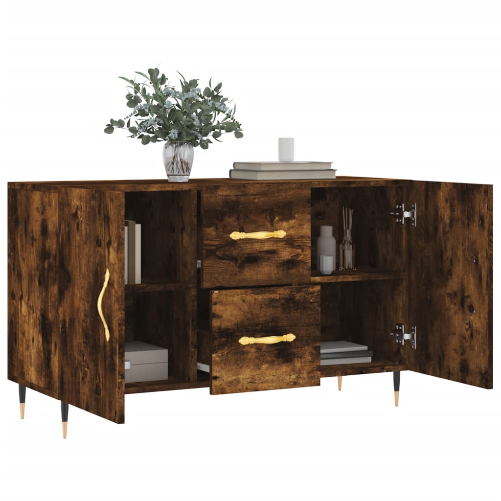 Sideboard Räuchereiche 100x36x60 cm Holzwerkstoff - Pazzar.ch