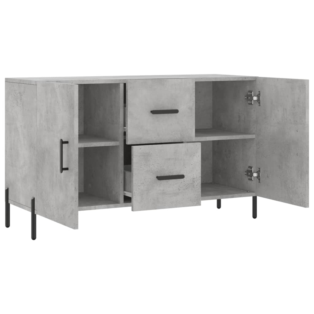 Sideboard Betongrau 100x36x60 cm Holzwerkstoff - Pazzar.ch