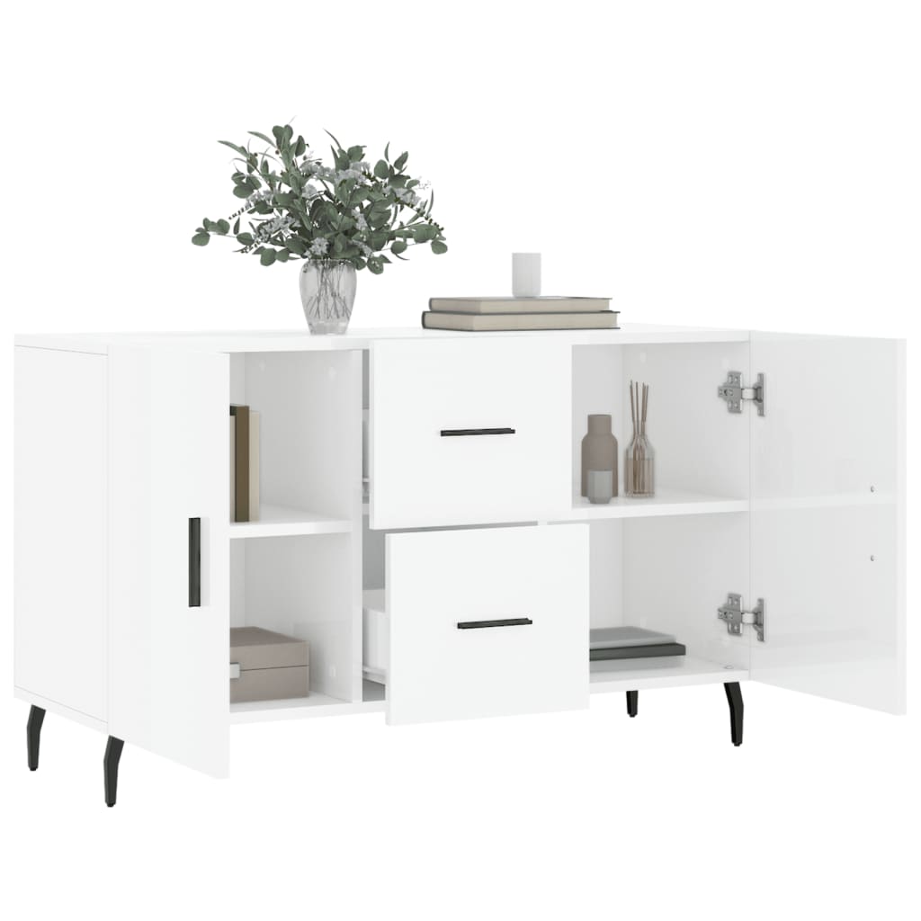 Sideboard Hochglanz-Weiß 100x36x60 cm Holzwerkstoff - Pazzar.ch