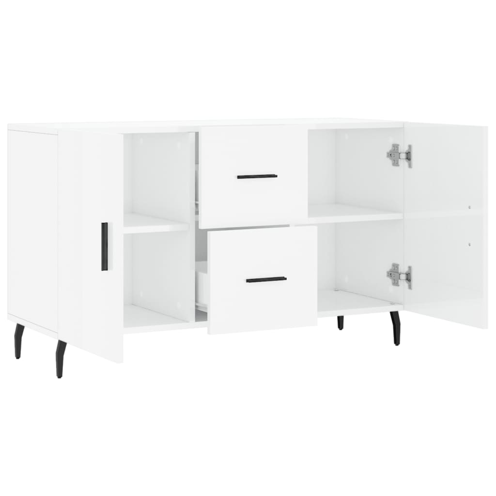 Sideboard Hochglanz-Weiß 100x36x60 cm Holzwerkstoff - Pazzar.ch