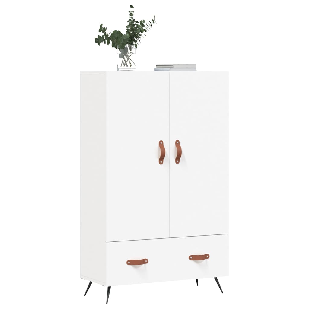 Highboard Weiß 69,5x31x115 cm Holzwerkstoff - Pazzar.ch
