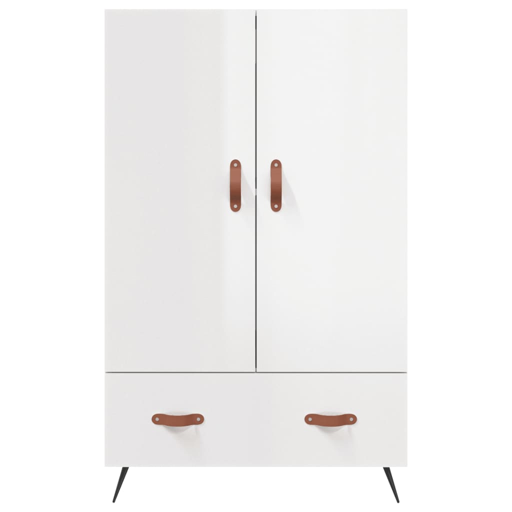 Highboard Hochglanz-Weiß 69,5x31x115 cm Holzwerkstoff - Pazzar.ch