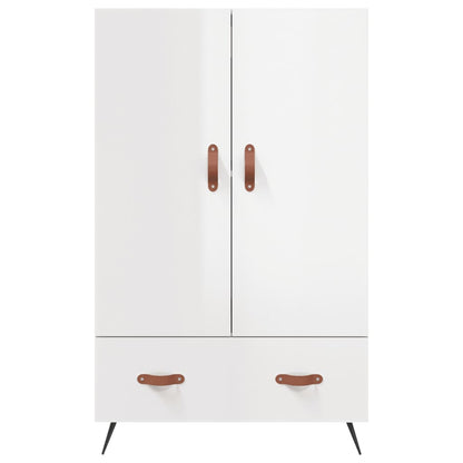 Highboard Hochglanz-Weiß 69,5x31x115 cm Holzwerkstoff - Pazzar.ch