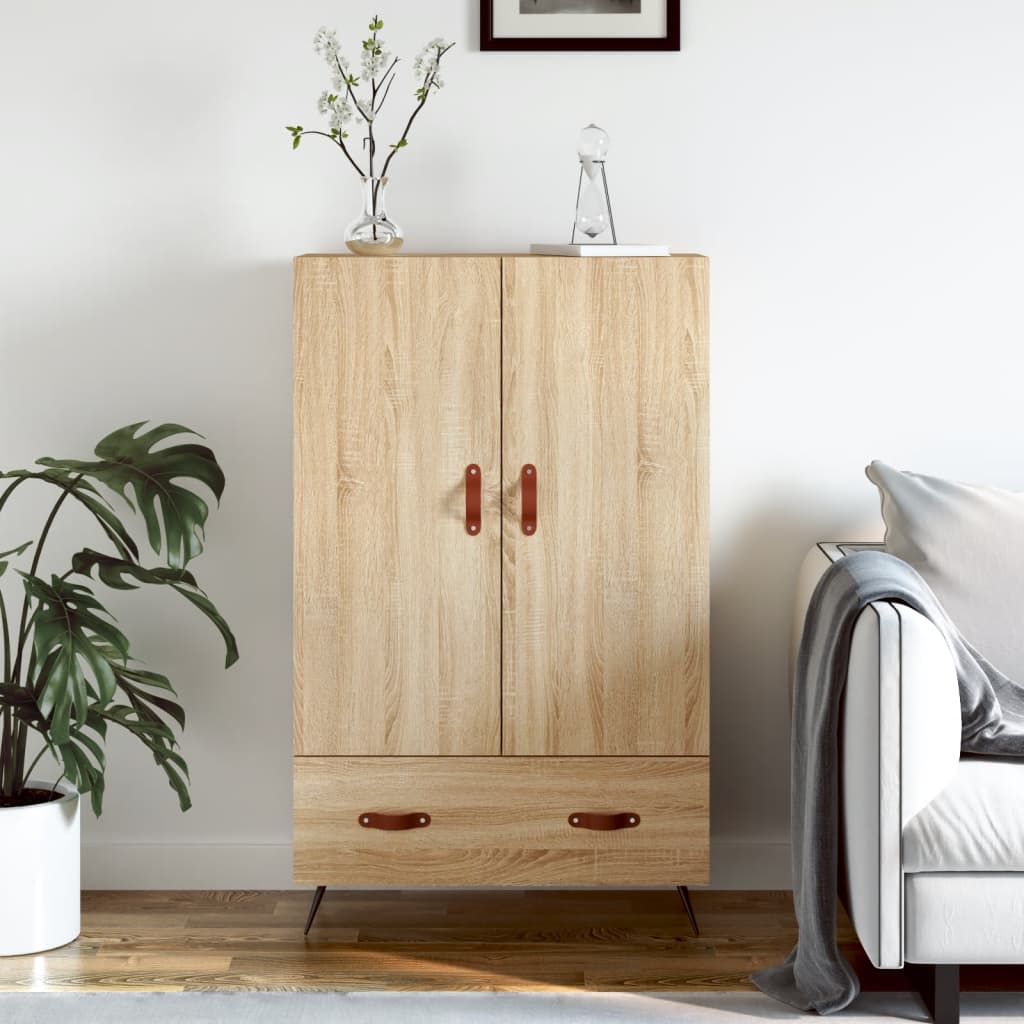 Highboard Sonoma-Eiche 69,5x31x115 cm Holzwerkstoff - Pazzar.ch