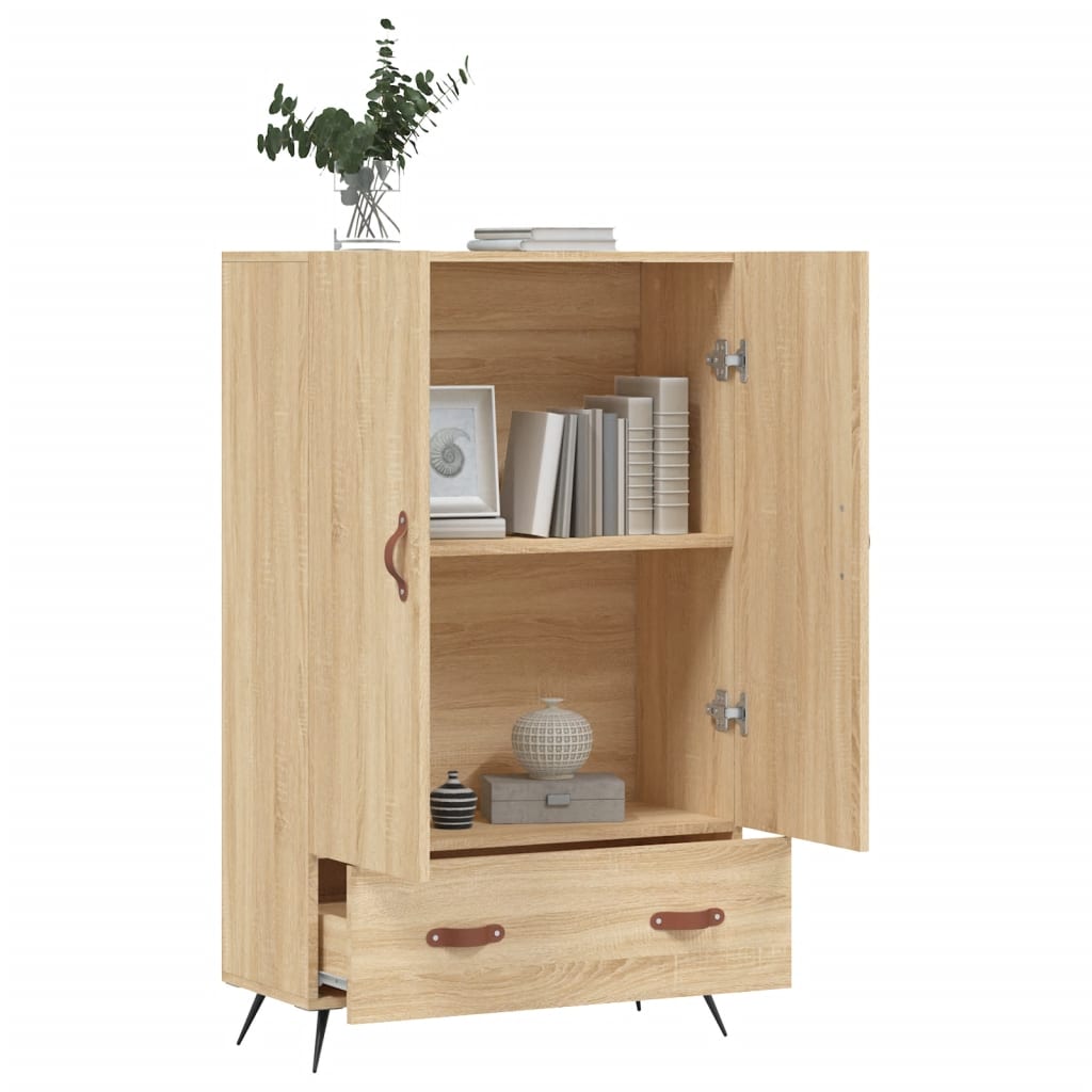 Highboard Sonoma-Eiche 69,5x31x115 cm Holzwerkstoff - Pazzar.ch