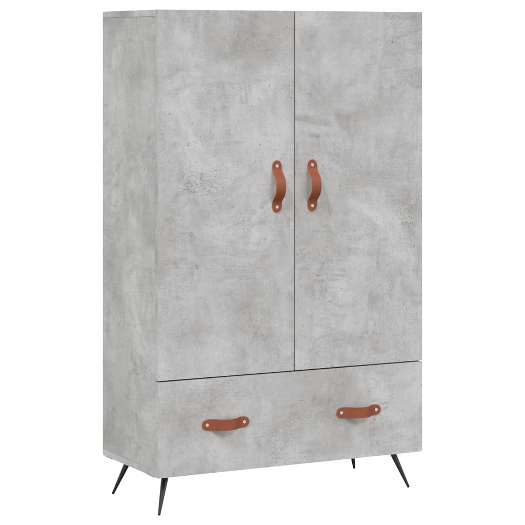 Highboard Betongrau 69,5x31x115 cm Holzwerkstoff - Pazzar.ch