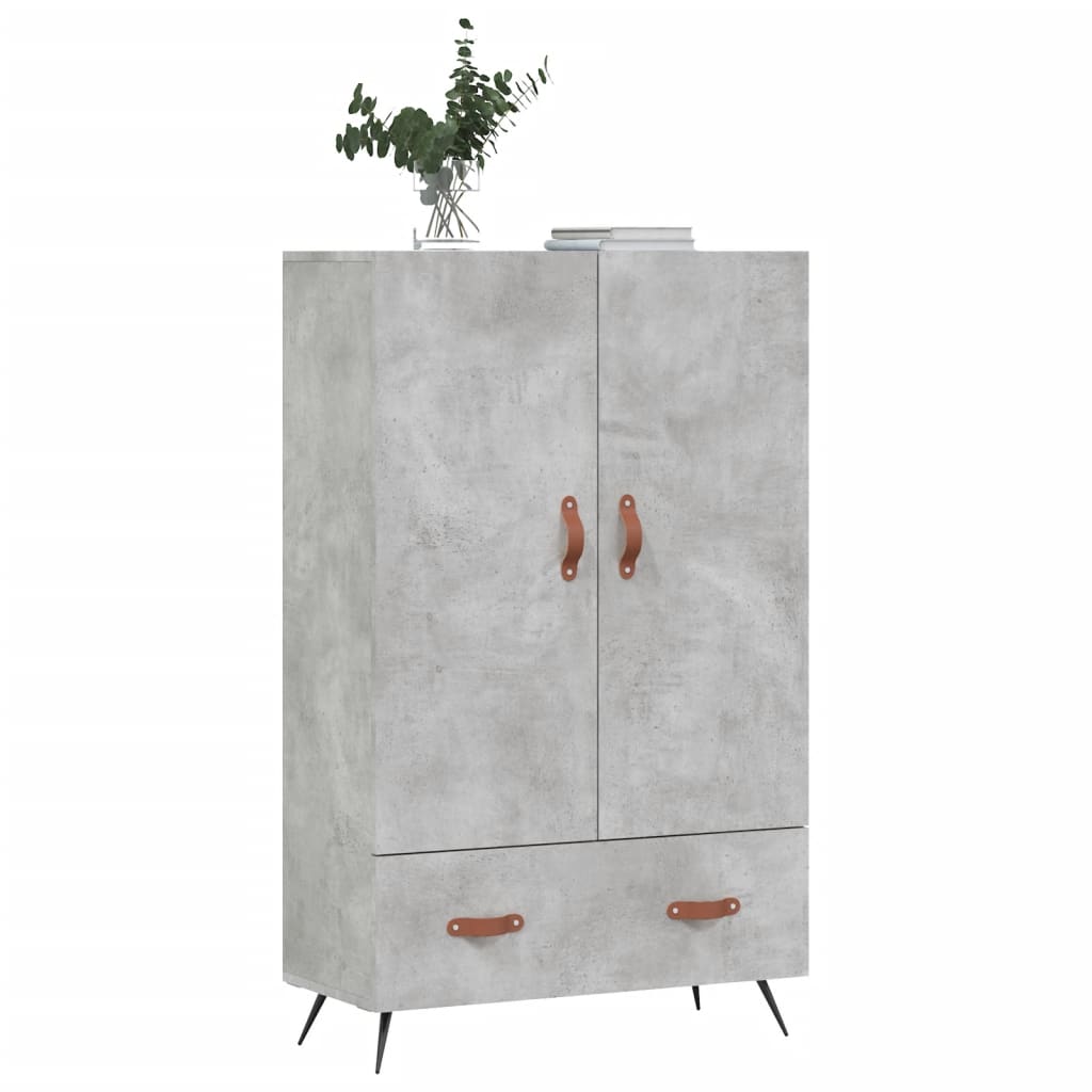 Highboard Betongrau 69,5x31x115 cm Holzwerkstoff - Pazzar.ch