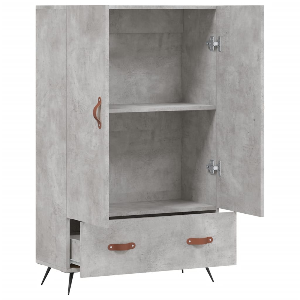 Highboard Betongrau 69,5x31x115 cm Holzwerkstoff - Pazzar.ch
