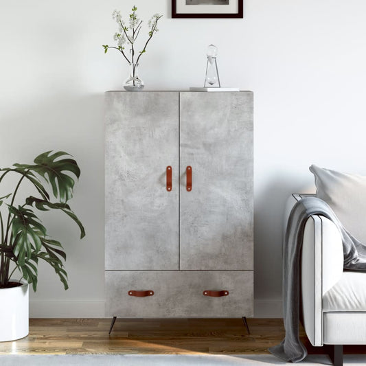 Highboard Betongrau 69,5x31x115 cm Holzwerkstoff - Pazzar.ch