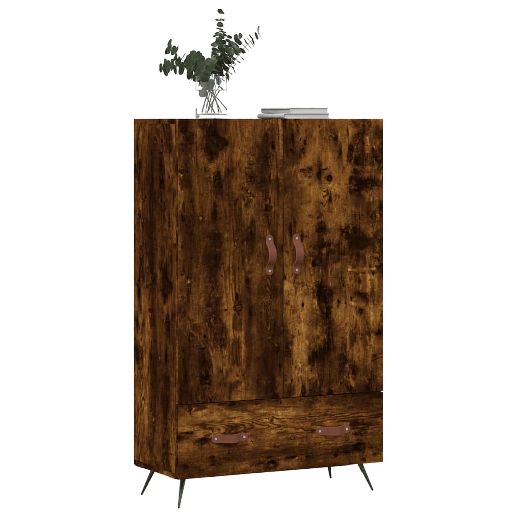 Highboard Räuchereiche 69,5x31x115 cm Holzwerkstoff - Pazzar.ch