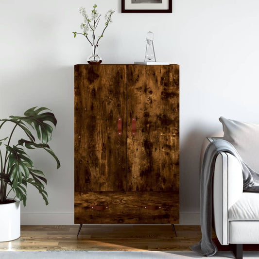 Highboard Räuchereiche 69,5x31x115 cm Holzwerkstoff - Pazzar.ch