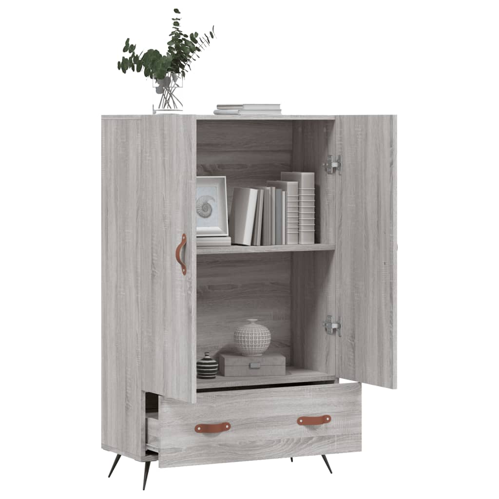 Highboard Grau Sonoma 69,5x31x115 cm Holzwerkstoff - Pazzar.ch