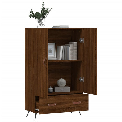 Highboard Braun Eichen-Optik 69,5x31x115 cm Holzwerkstoff - Pazzar.ch