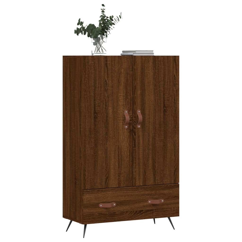 Highboard Braun Eichen-Optik 69,5x31x115 cm Holzwerkstoff - Pazzar.ch