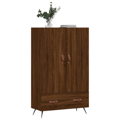 Highboard Braun Eichen-Optik 69,5x31x115 cm Holzwerkstoff - Pazzar.ch