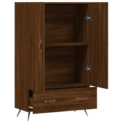 Highboard Braun Eichen-Optik 69,5x31x115 cm Holzwerkstoff - Pazzar.ch