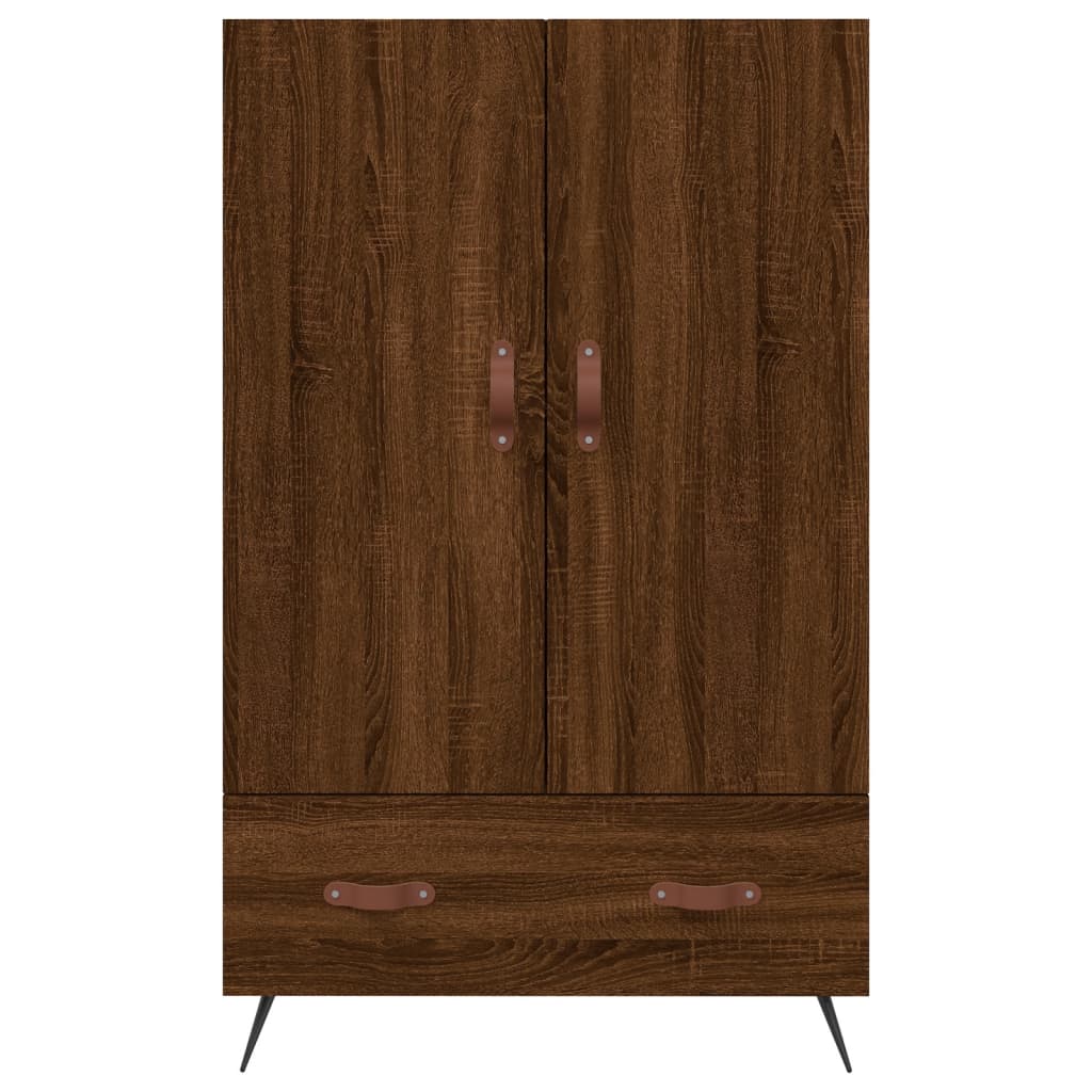 Highboard Braun Eichen-Optik 69,5x31x115 cm Holzwerkstoff - Pazzar.ch