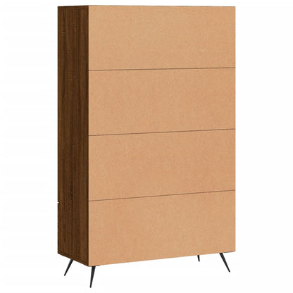 Highboard Braun Eichen-Optik 69,5x31x115 cm Holzwerkstoff - Pazzar.ch
