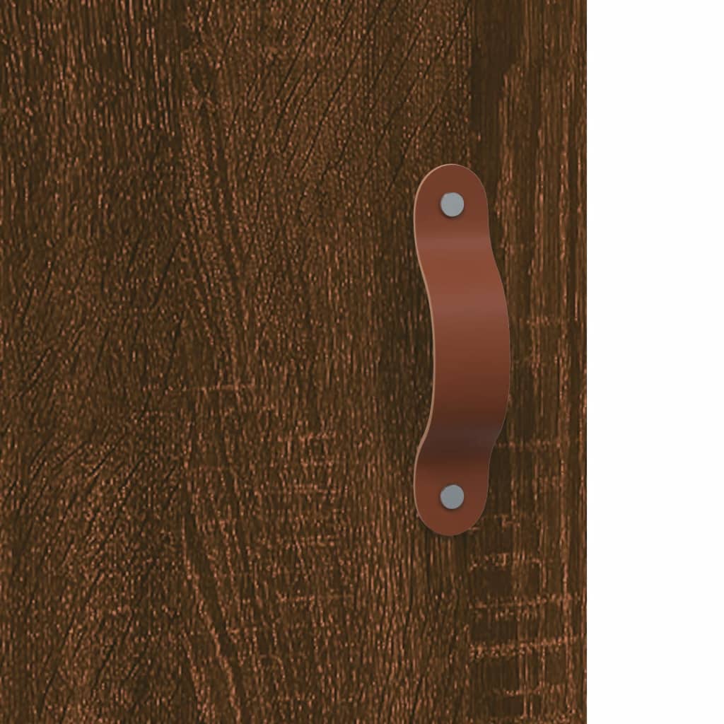 Highboard Braun Eichen-Optik 69,5x31x115 cm Holzwerkstoff - Pazzar.ch