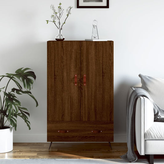 Highboard Braun Eichen-Optik 69,5x31x115 cm Holzwerkstoff - Pazzar.ch