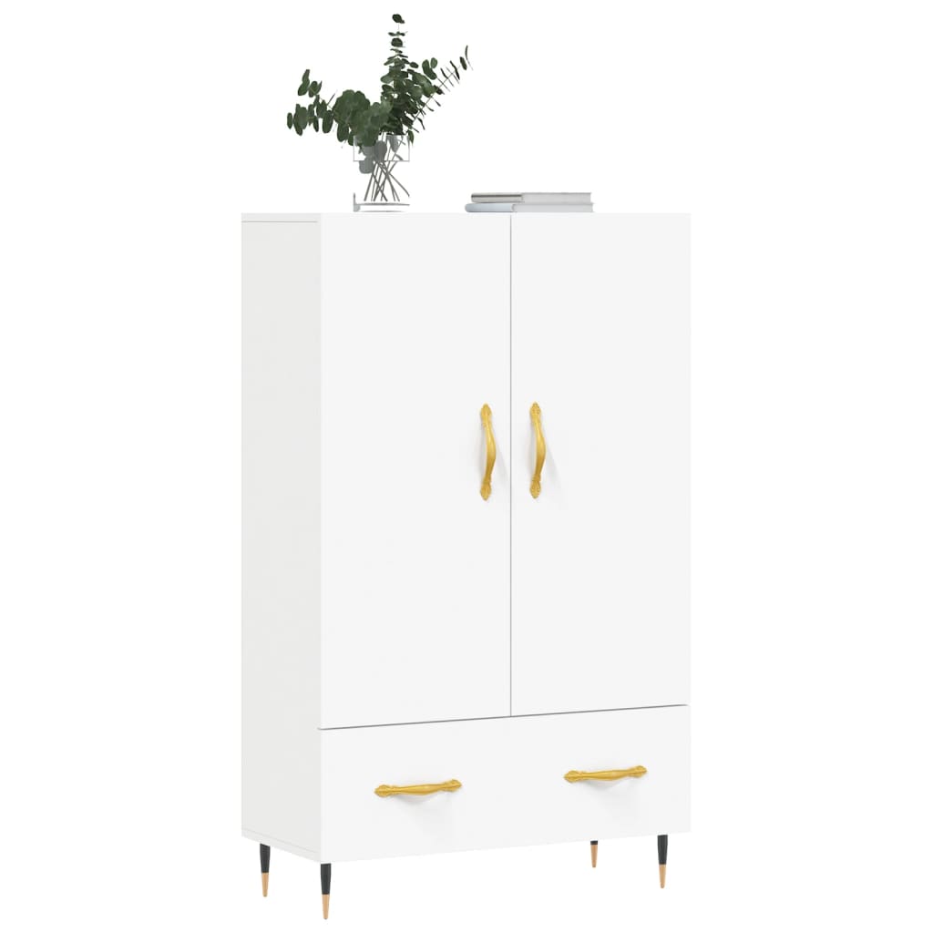 Highboard Weiß 69,5x31x115 cm Holzwerkstoff - Pazzar.ch