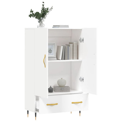 Highboard Weiß 69,5x31x115 cm Holzwerkstoff - Pazzar.ch