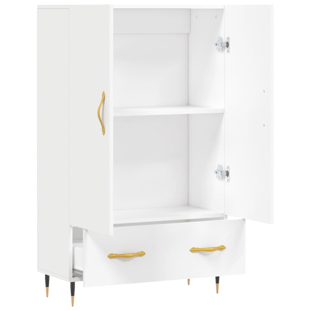 Highboard Weiß 69,5x31x115 cm Holzwerkstoff - Pazzar.ch