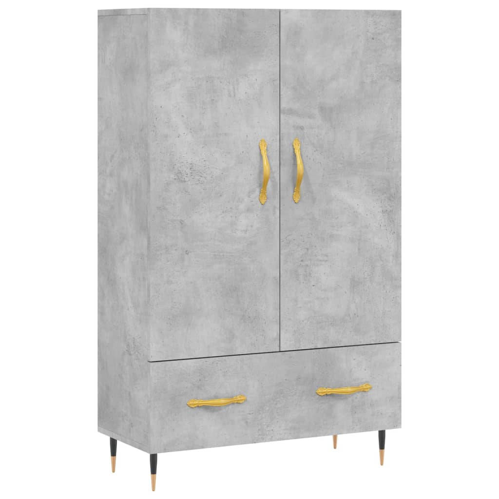 Highboard Betongrau 69,5x31x115 cm Holzwerkstoff - Pazzar.ch