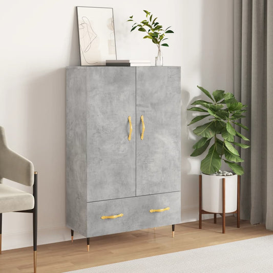 Highboard Betongrau 69,5x31x115 cm Holzwerkstoff - Pazzar.ch