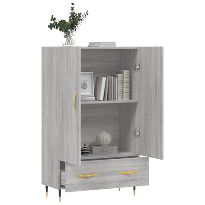 Highboard Grau Sonoma 69,5x31x115 cm Holzwerkstoff - Pazzar.ch