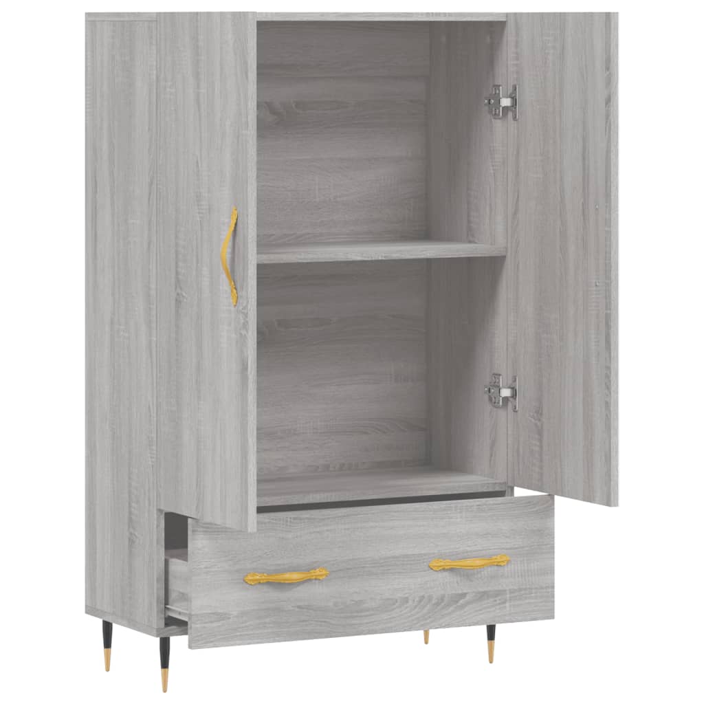 Highboard Grau Sonoma 69,5x31x115 cm Holzwerkstoff - Pazzar.ch