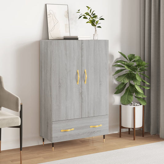 Highboard Grau Sonoma 69,5x31x115 cm Holzwerkstoff - Pazzar.ch