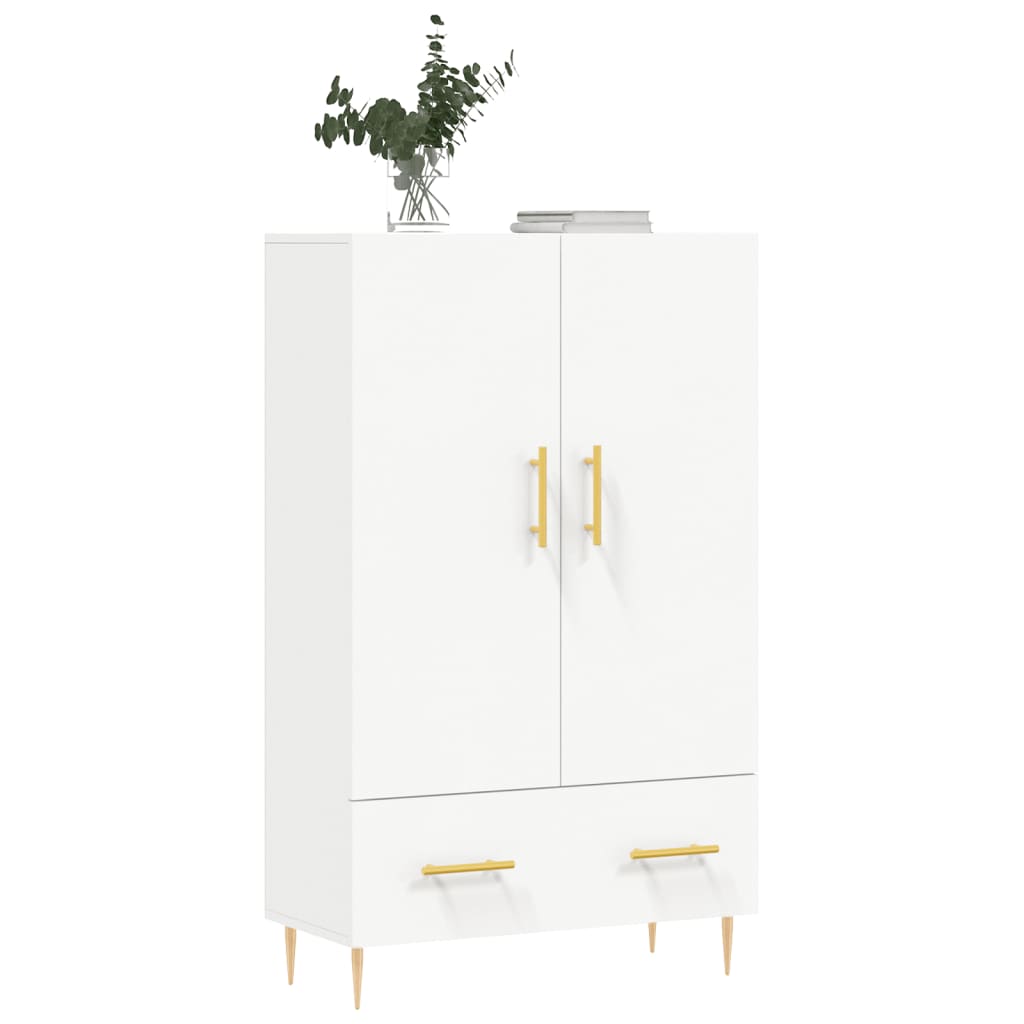 Highboard Weiß 69,5x31x115 cm Holzwerkstoff - Pazzar.ch