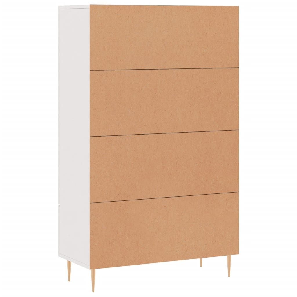 Highboard Weiß 69,5x31x115 cm Holzwerkstoff - Pazzar.ch