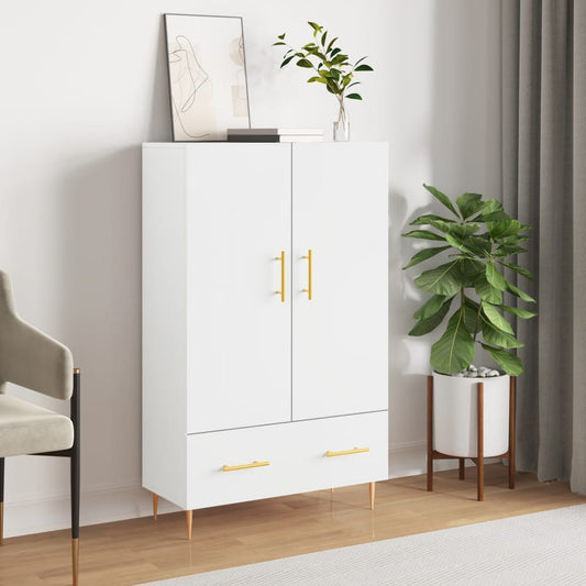 Highboard Weiß 69,5x31x115 cm Holzwerkstoff - Pazzar.ch