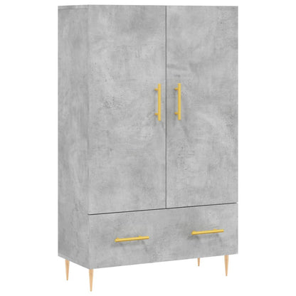 Highboard Betongrau 69,5x31x115 cm Holzwerkstoff - Pazzar.ch