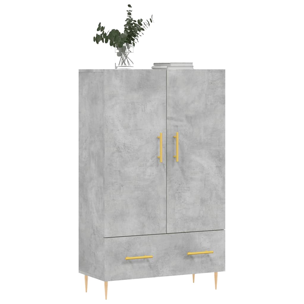 Highboard Betongrau 69,5x31x115 cm Holzwerkstoff - Pazzar.ch