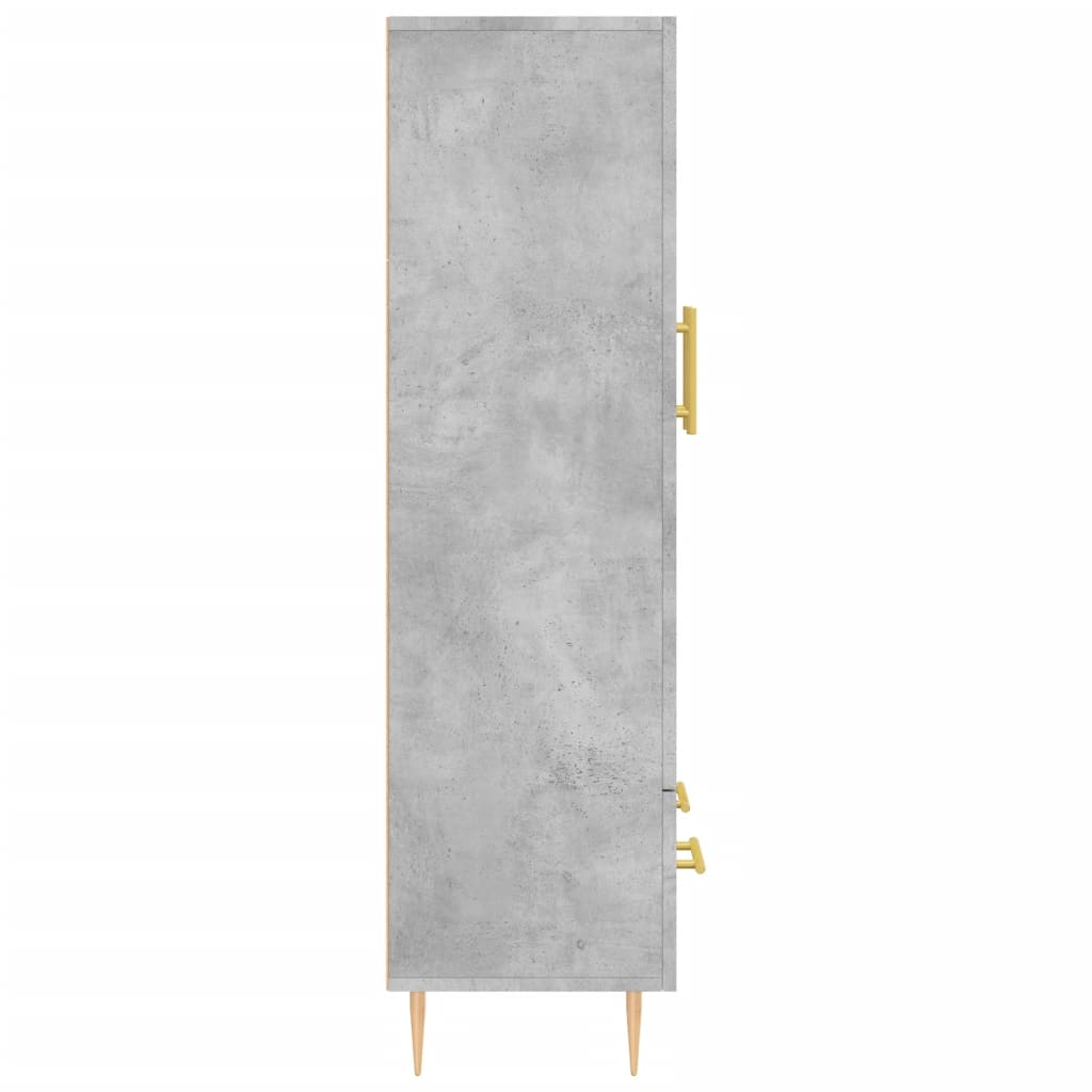 Highboard Betongrau 69,5x31x115 cm Holzwerkstoff - Pazzar.ch