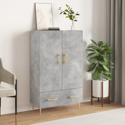 Highboard Betongrau 69,5x31x115 cm Holzwerkstoff - Pazzar.ch