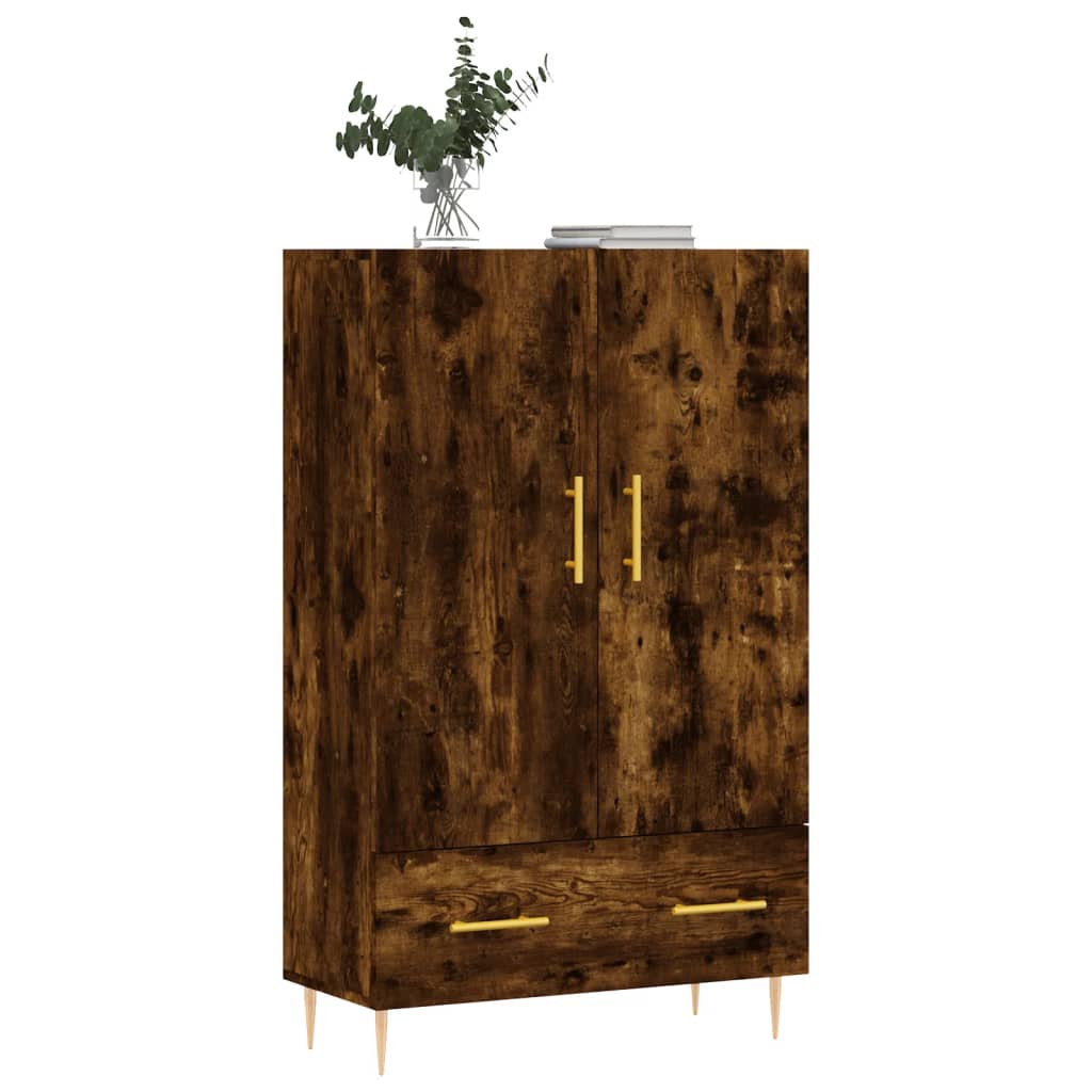 Highboard Räuchereiche 69,5x31x115 cm Holzwerkstoff